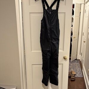 Lands' End kids Black Snow Bib